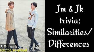 JIKOOK FACTS: similarities & differences