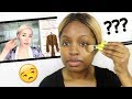 BLACK GIRL TRIES FOLLOWING A KPOP STAR MAKEUP TUTORIAL