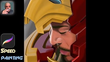 iPad Drawings Iron Man Time lapse Video of Procreate [Iron Man]