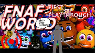 FIRST TIME PLAYING FNAF WORLD (Live!)