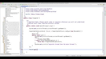 CompletableFuture runAsync Method Video 58