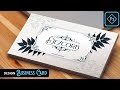 How to Design Vintage Looking Business Card in Photoshop CC 2019 | Tutorial | Front Side