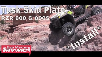 Polaris RZR 800 & 800S Tusk UHMW Skid Plate Installation
