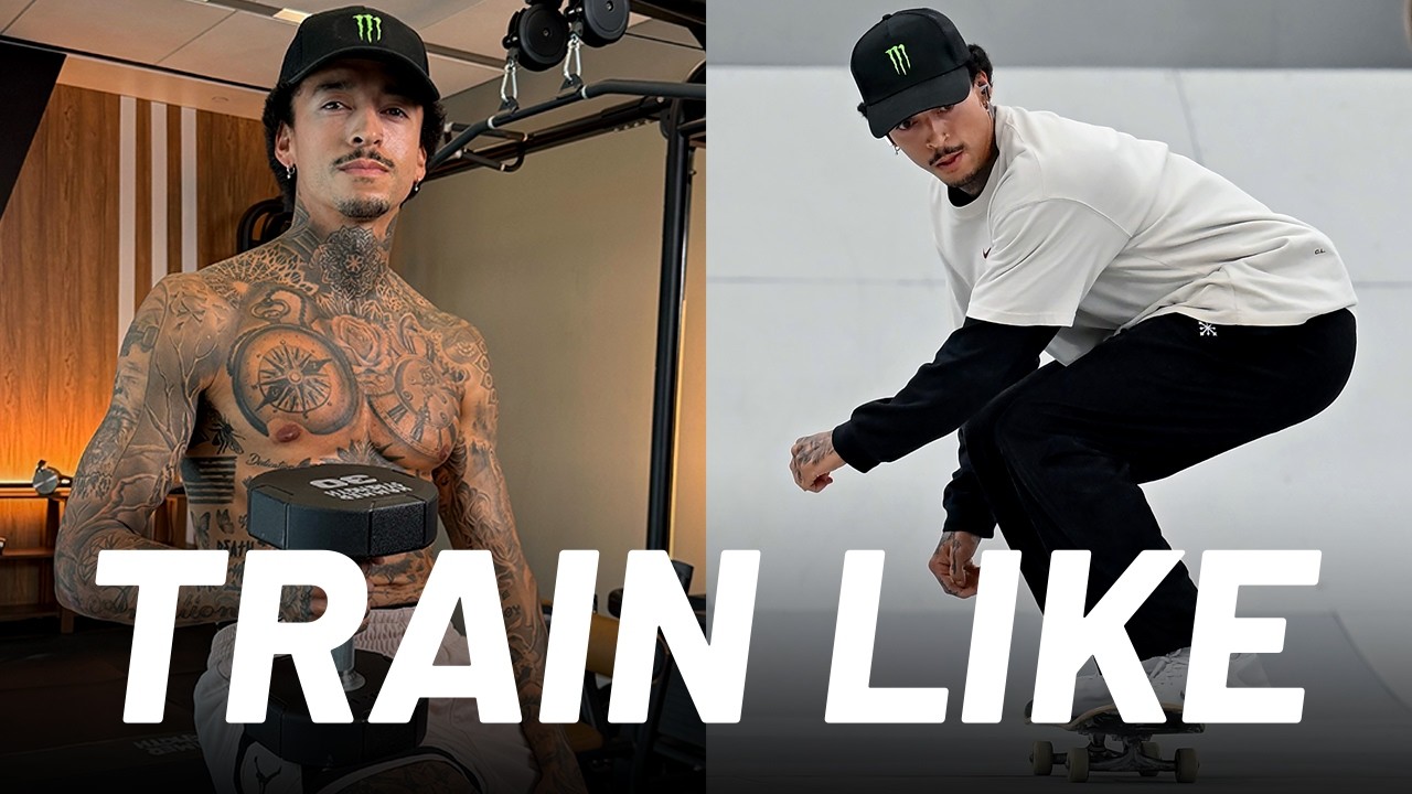 Skateboarder Nyjah Huston's Full Body Explosive Workout  | Train Like | Men's Health