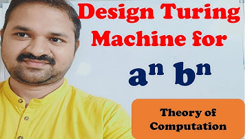 Turing Machine for a^n b^n || Design || Construct || TOC || FLAT || Theory of Computation