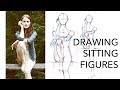 How to Draw Sitting Fashion Figures