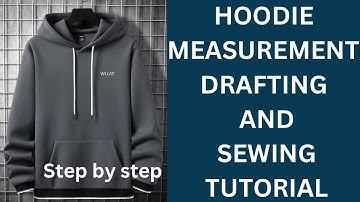 Hoodie cutting and sewing tutorial/sweater stitching