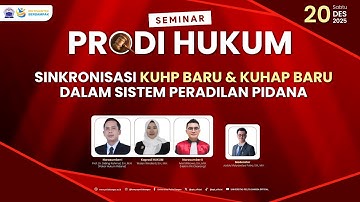 🔴 [ LIVE ] SEMINAR PRODI HUKUM | FAKULTAS HUKUM UPB
