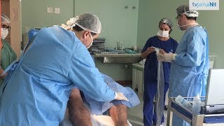 Após escleroterapia meias de prescrição de força compressão