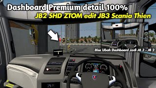 DIJAMIN BETAH SAMA INTERIOR NYA 🔥- Review Mod Bussid Terbaru JB2 SHD Ztom edit JB3 Scania Thien