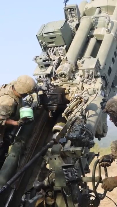 Extreme High Angle Firing of M777 Artillery