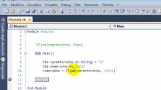Tutorial di Visual Basic 2010 - l'operatore di conversione CType