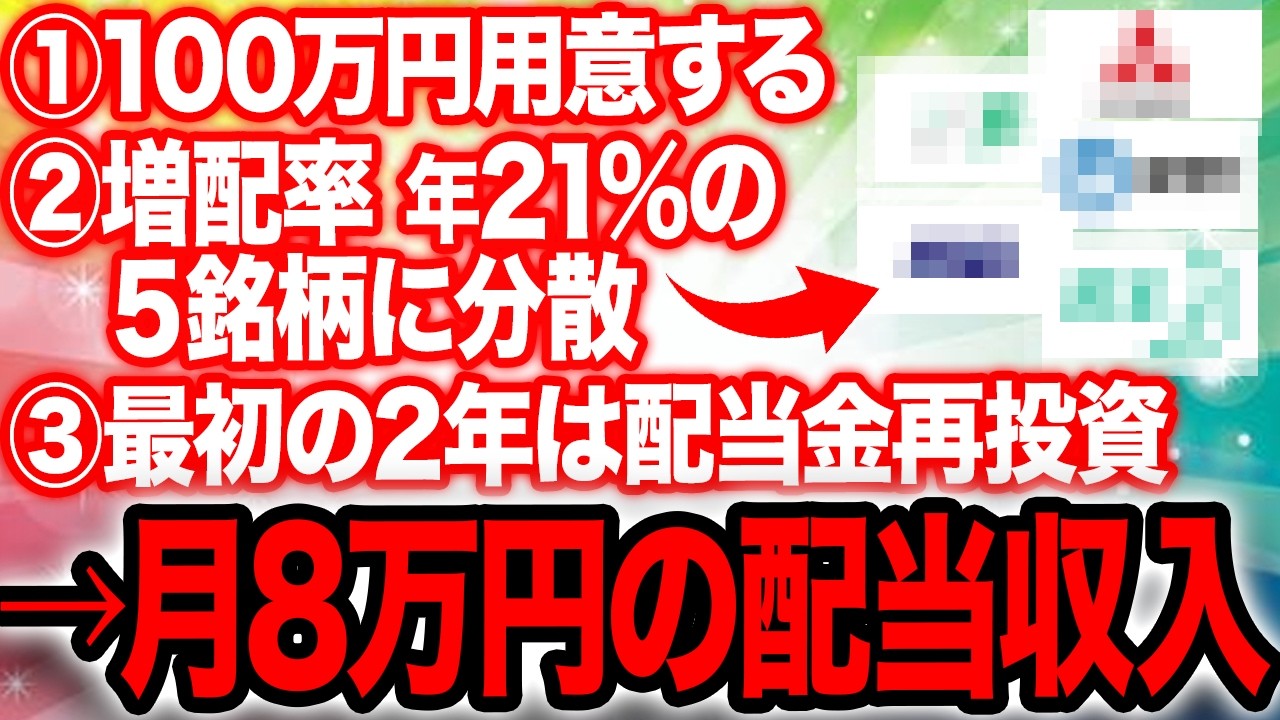 【毎月配当金】買って放置で毎月配当金が入ってくる最強の高配当株とポートフォリオを徹底解説