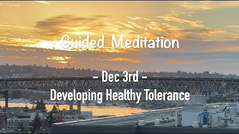 Dec 3rd: Developing Healthy Tolerance -Daily Meditations: the Language of Letting Go| Melody Beattie