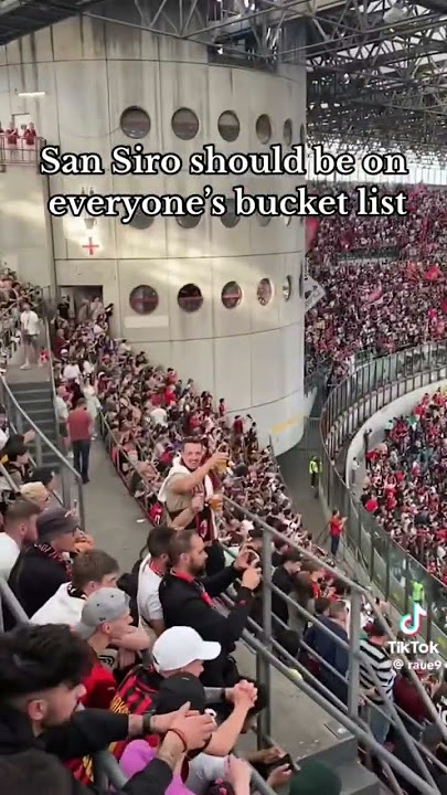 San Siro stadium is a vibe #shorts #football #milan #seriea #championsleague