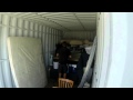 Moving furniture interstate  how to pack a moving container  time lapse