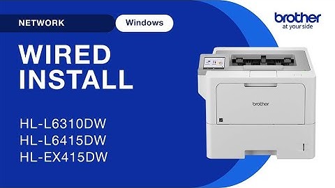 Install HLL6415DW on a wired network - Windows
