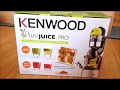 Kenwood Slow Juicer JMP 800 SI - Unboxing & First Run