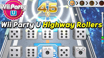 Wii Party U Highway Rollers Gameplay | Irina Vs Steven Vs Giulia Vs Skip | AlexGamingTV