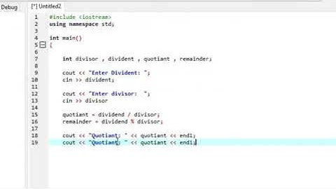 C++ Program to divide two numbers