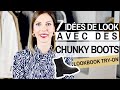 7 IDEES DE LOOK AVEC DES CHUNKY BOOTS ⎢Try-on & Conseils style