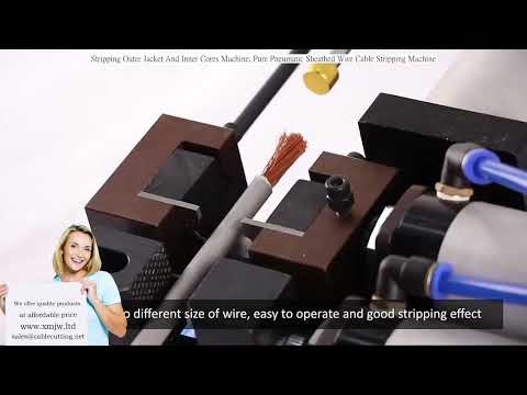Pneumatic Sheathed Wire Cable Stripping Machine for Outer Jacket and Inner Cores