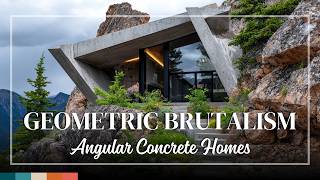 Geometric Brutalist Concrete Houses – Angular Designs with Magnificent Grandeur