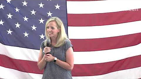 Iowa Sen. Janet Petersen speaks at Wahls' Birthday...
