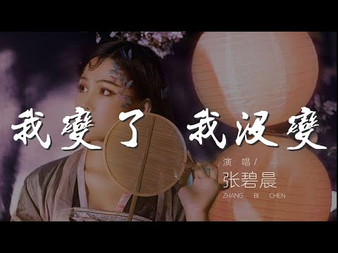 我變了/我沒變 - 張碧晨『我做了那麼多改變』【動態歌詞Lyrics】