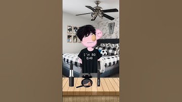 George Becomes Emo!? #preppypeppa #funny #door #georgepig #emo #lol #idk #peppapig #bacon #porkchops