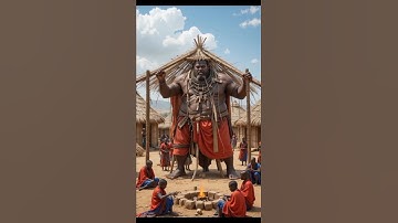 African Tribe Masai Village Giant Construct New Meeting Hal#ai#africa#shortsfeed#shorts#tribe#maasai