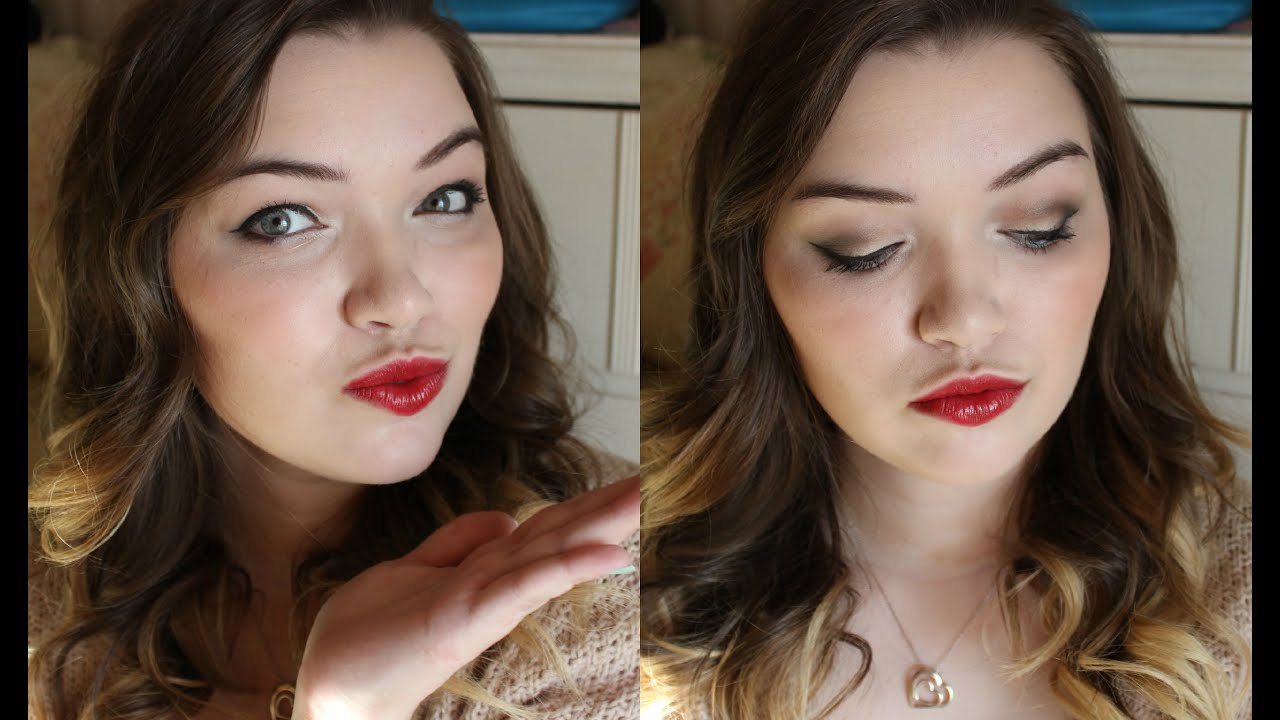 ♡Bombshell Valentine's Day Makeup♡ - YouTube