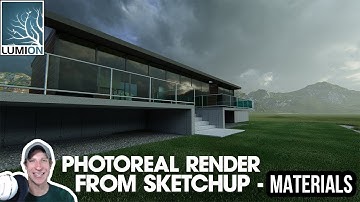 PHOTOREALISTIC RENDERING from SketchUp Model in Lumion 9 (EP 1) - Adding and Editing Materials