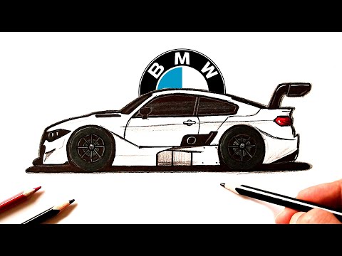 Как нарисовать машину БМВ — Рисовать машину