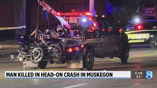 Police: Motorcyclist killed in Muskegon crash