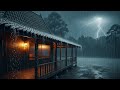 Natural Insomnia Remedy with Heavy Night Rain and Thunder Sounds for Peaceful Sleep