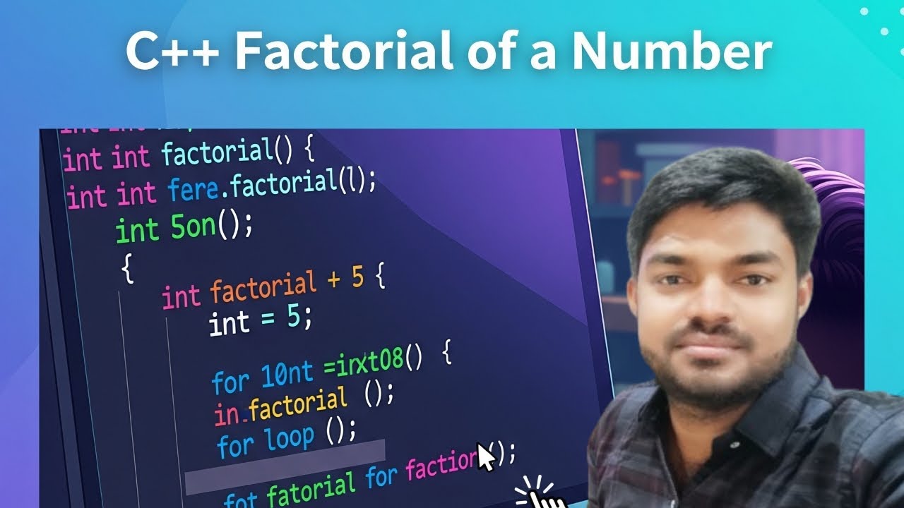 C++ Program Factorial of a Number !! C++ Programming interview ...