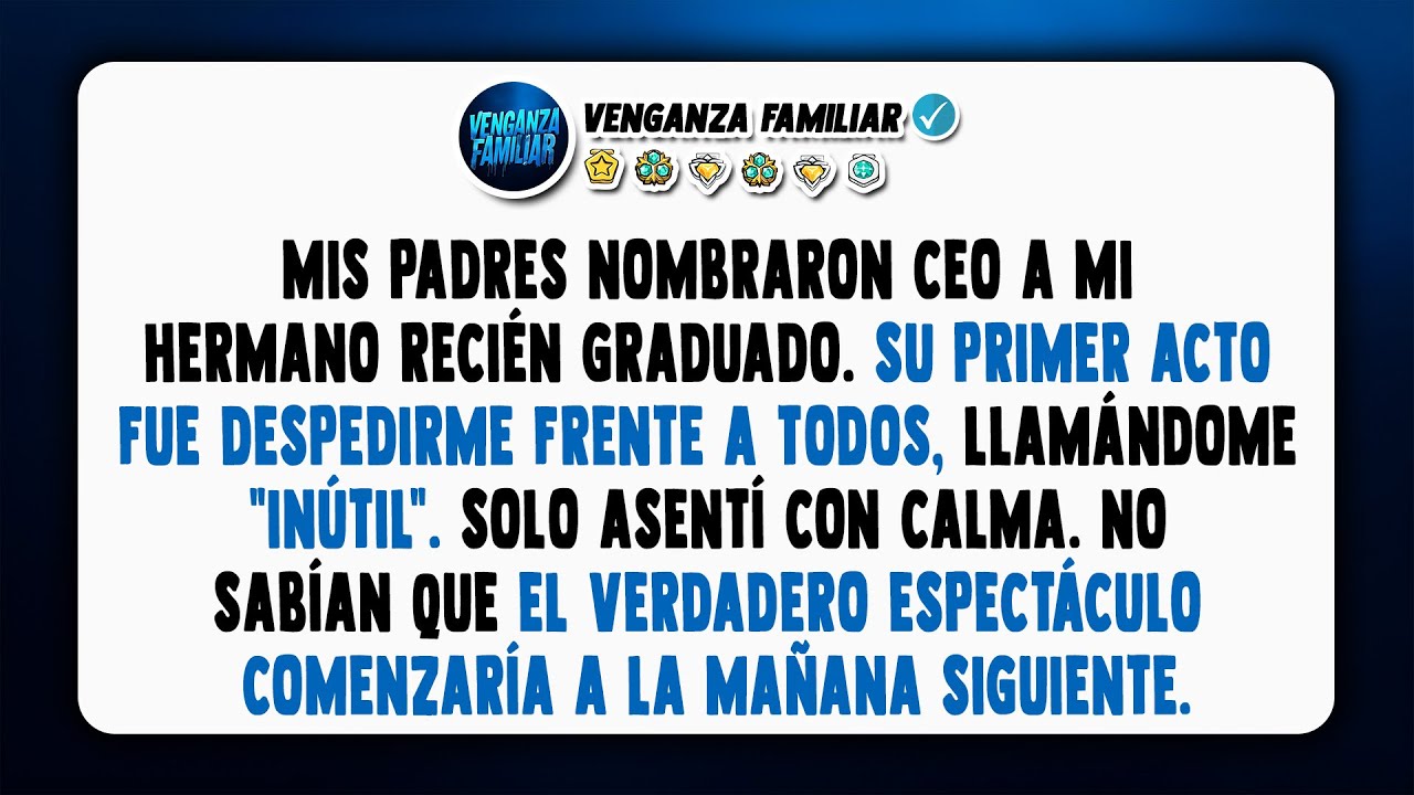 Mi hermano, CEO por mis padres, me despidió. Entonces comenzó la verdadera historia.