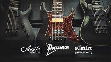 Schecter vs Ibanez vs Agile || 8 String Guitars - Modern Metal Djent