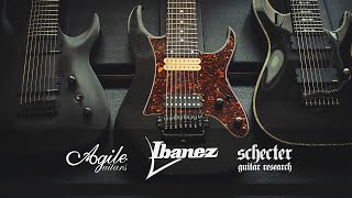 Schecter vs Ibanez vs Agile || 8 String Guitars - Modern Metal Djent