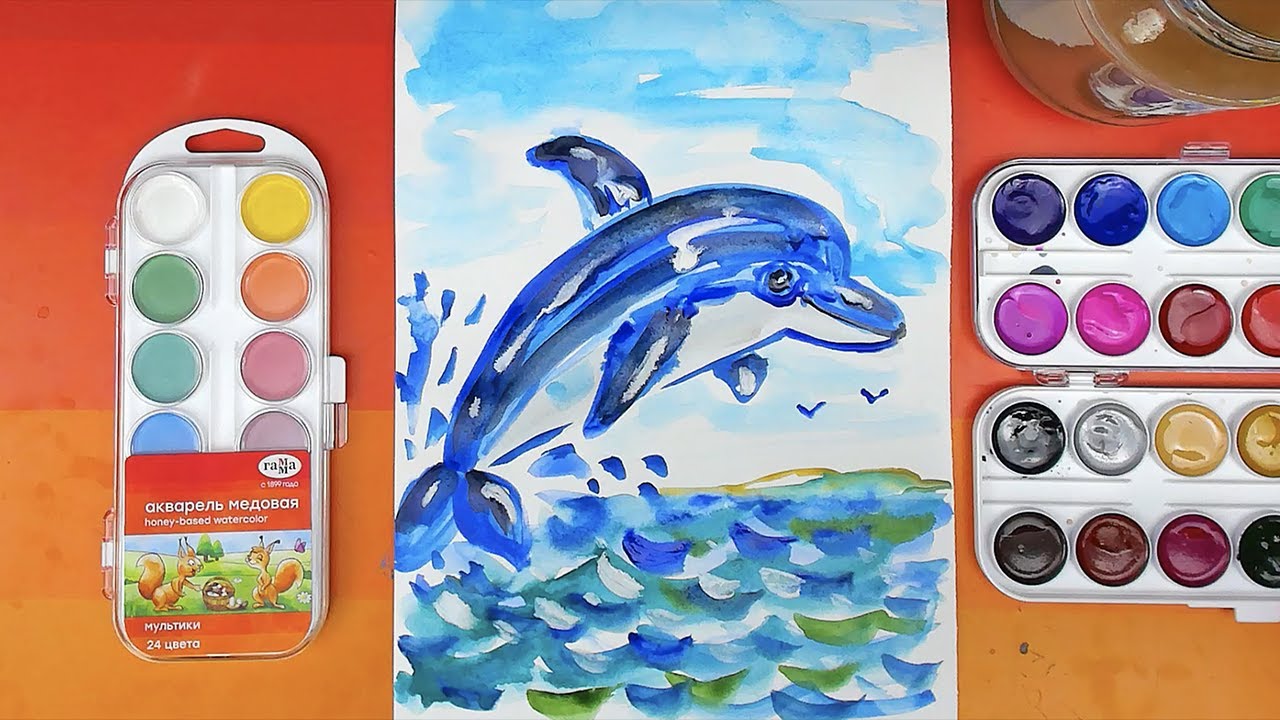 Включи рыба кит папа рисует мультики