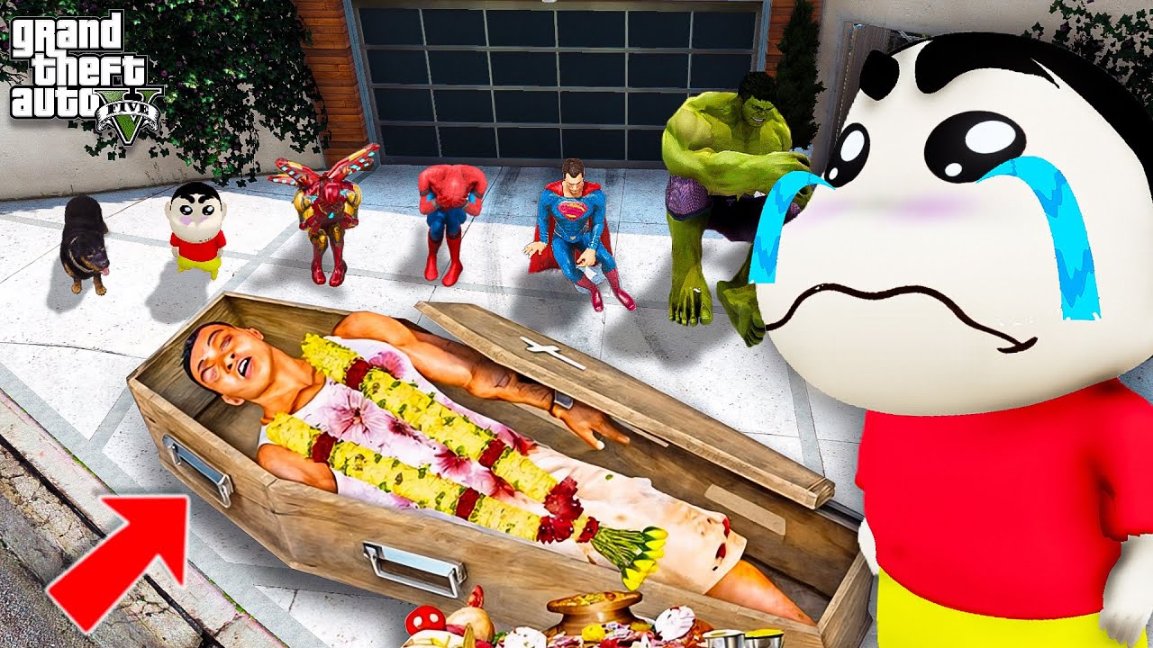 GTA 5 : Franklin Died But Who Killed Franklin,Shinchan & Chingham Try To Find Killer In GTA 5 !