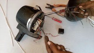 single phase motor capacitor connection| Stand fan capacitor replacement technique