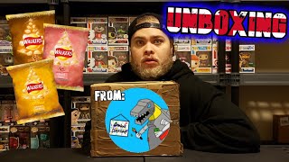 Unboxing A Package From Grimlock Customs // Lets Try Some Chips From Great Britain
