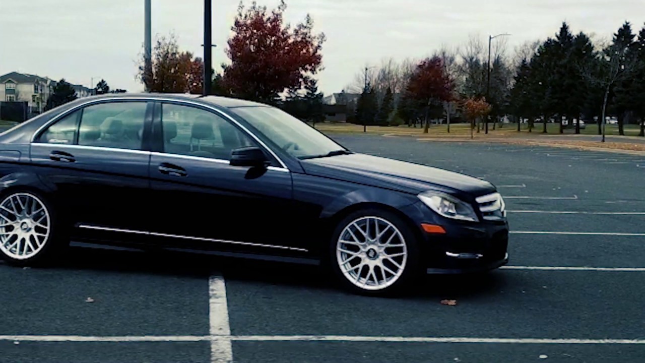 Lowered 2013 MercedesBenz C300 YouTube
