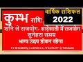 कुम्भ राशि 2022 Yearly horoscope for Kumbh Rashi कुम्भवार्षिकराशिफल KUMBHRASHIRASHIFAL S V BHARDWAJ