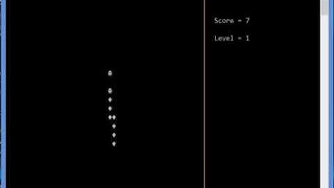 demo minh họa game snake console bằng c/c++