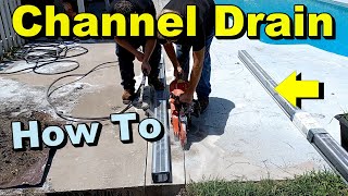 What is the Capacity of 5” NDS Channel Drain? Best Way to Install Long Channel