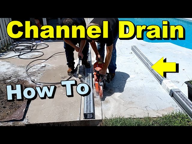 What is the Capacity of 5” NDS Channel Drain? Best Way to Install Long Channel class=