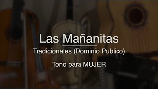 Las Mañanitas - Puro Mariachi Karaoke - Tradicional - Para Mujer - Re mayor